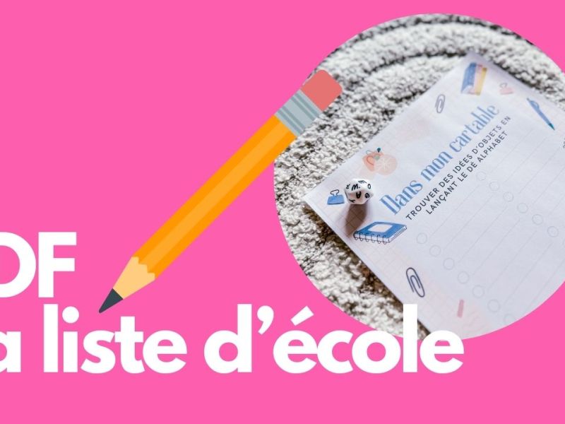LA LISTE D&rsquo;ÉCOLE